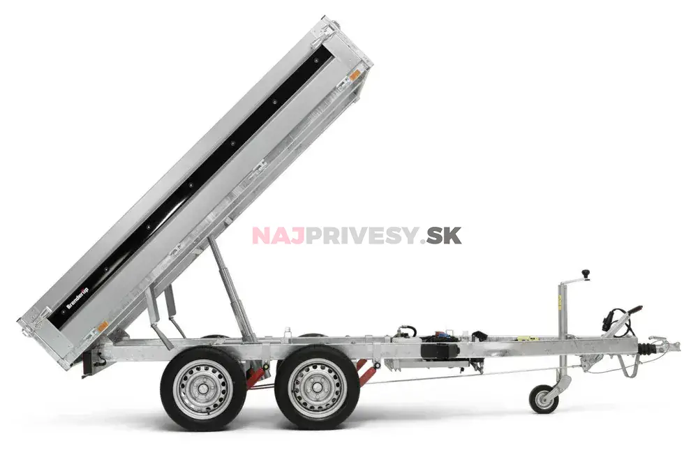 Hydraulický sklápač Brenderup BT4260STB2000, 2000 kg+integrované ALU nájazdy