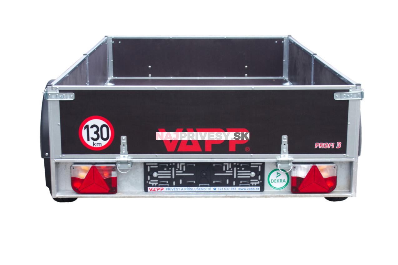 VAPP PROFI 3, náprava 1300 kg, Led svetlá
