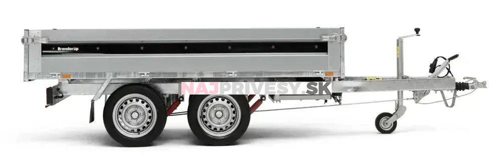 Hydraulický sklápač Brenderup BT4260STB2000, 2000 kg+integrované ALU nájazdy
