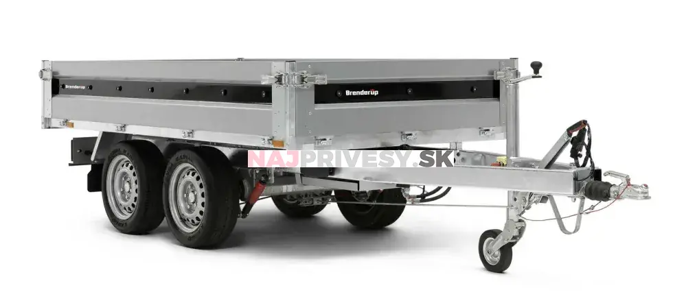 Hydraulický sklápač Brenderup BT4260STB2000, 2000 kg+integrované ALU nájazdy