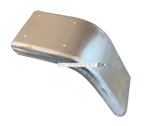 Blatník polovičný plechový š. 220 mm ľavý, pozink - VÝPREDAJ