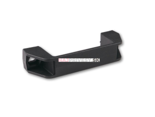 Madlo plastové 137 mm bez krytiek skrutiek, čierne